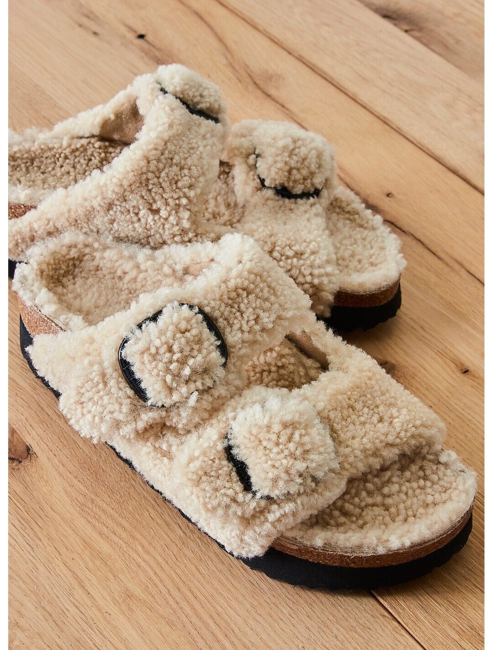 Birkenstock Arizona Teddy Shearling Sandals PAPILLIO Size 36